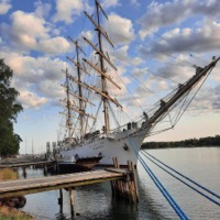 Schiff zu Besuch in Mariehamn, Bild: Anders Johansson