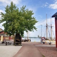 Maritime quarter in Mariehamn