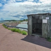 Färjehamnen i Simskäla, foto: Håkan Skogsjö