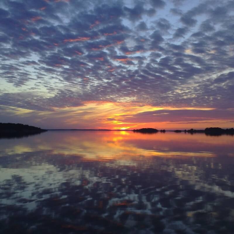 Solnedgång i Nötö