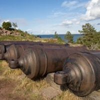The cannons are still there today, Picture: Olaf Kosinsky