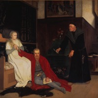 Erik XIV, Karin Månsdotter und Göran Persson, Gemälde von Georg von Rosen 1871, Nationalmuseum