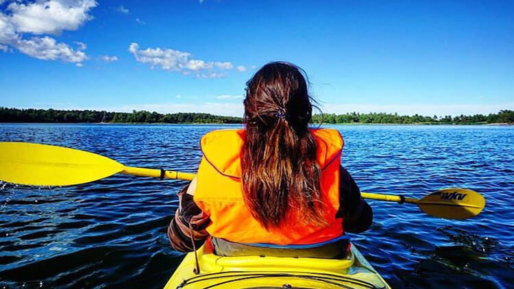 Kajakpaddling på Kökar