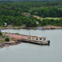 Överö ferry pier in northern Föglö