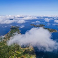 Eckerö från ovan, foto: Peter Sjöberg